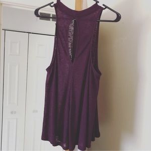 EXPRESS PURPLE OPEN BACK TANK